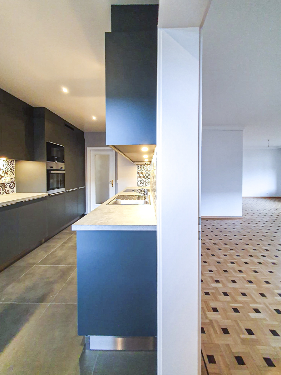 photo d’un projet d’architecte d’intérieur à Genève : appartement contemporain avant/après