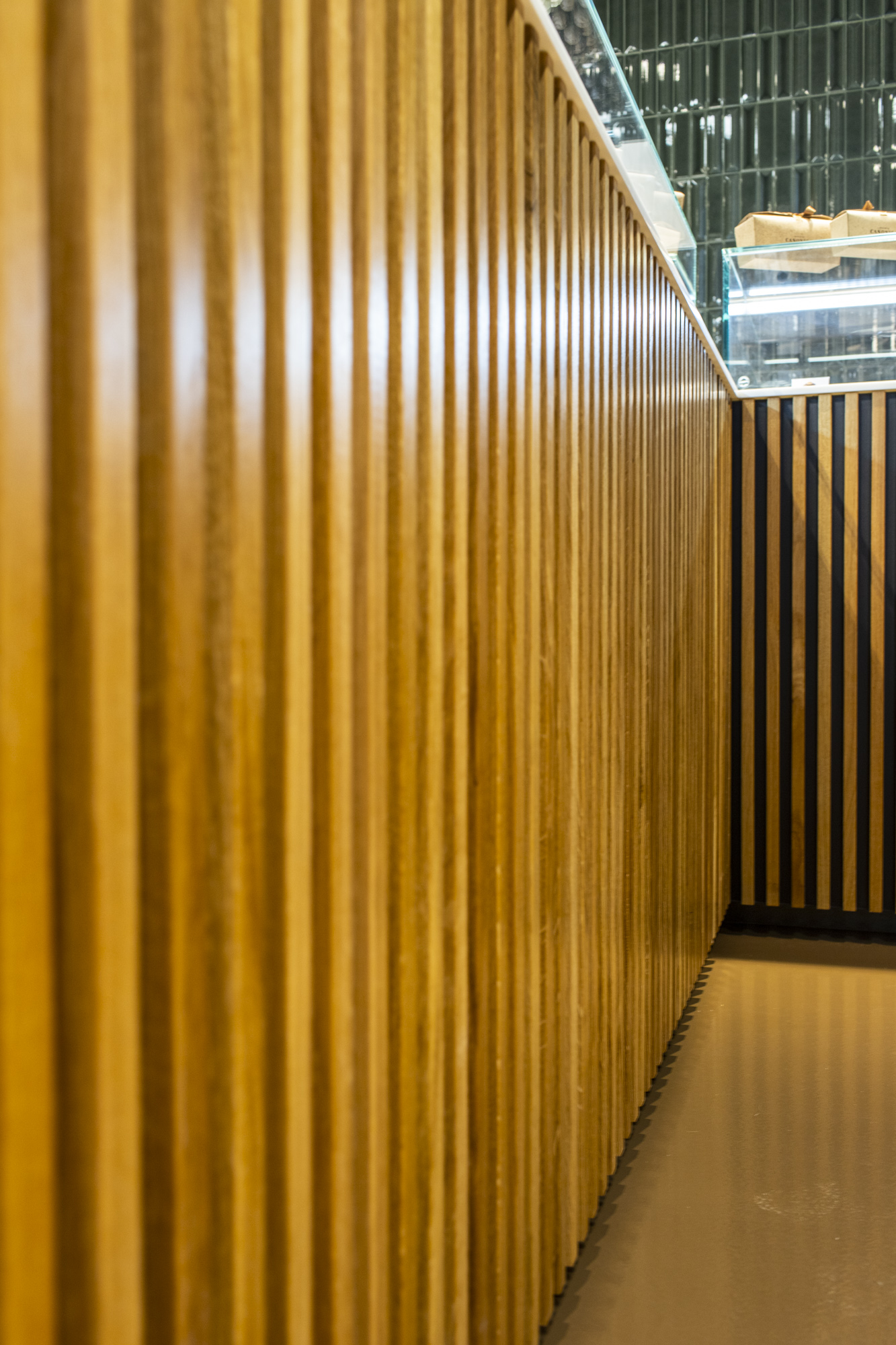 photo d’un projet d’architecte d’intérieur à Genève : la boutique de la chocolaterie Canonica