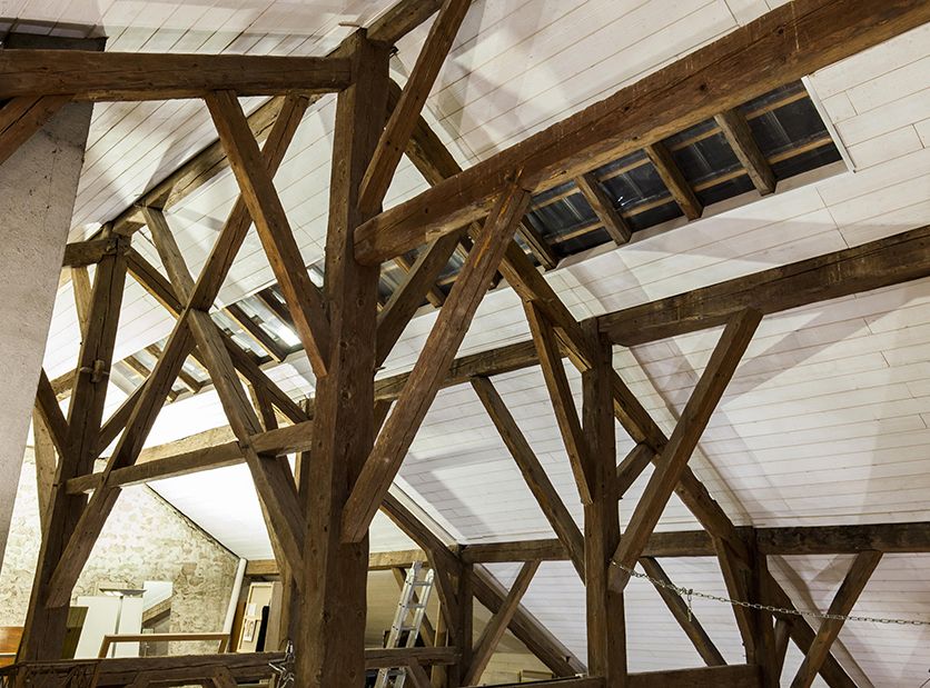 photo d’un projet d’architecte d’intérieur à Genève : aménagement d'une grange pour un atelier d'artiste