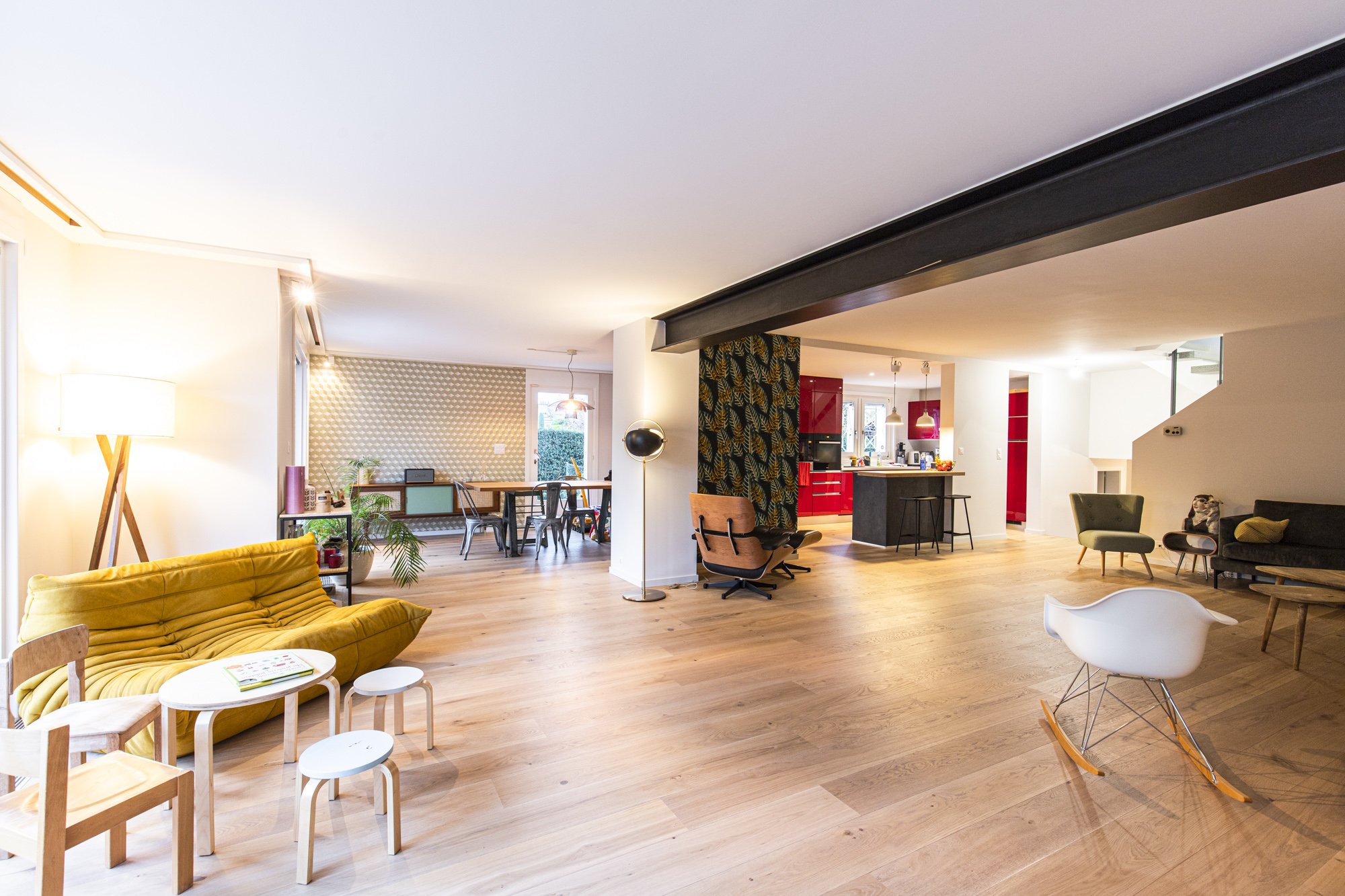 photo d’un projet d’architecte d’intérieur à Genève : Villa contemporaine à Vessy