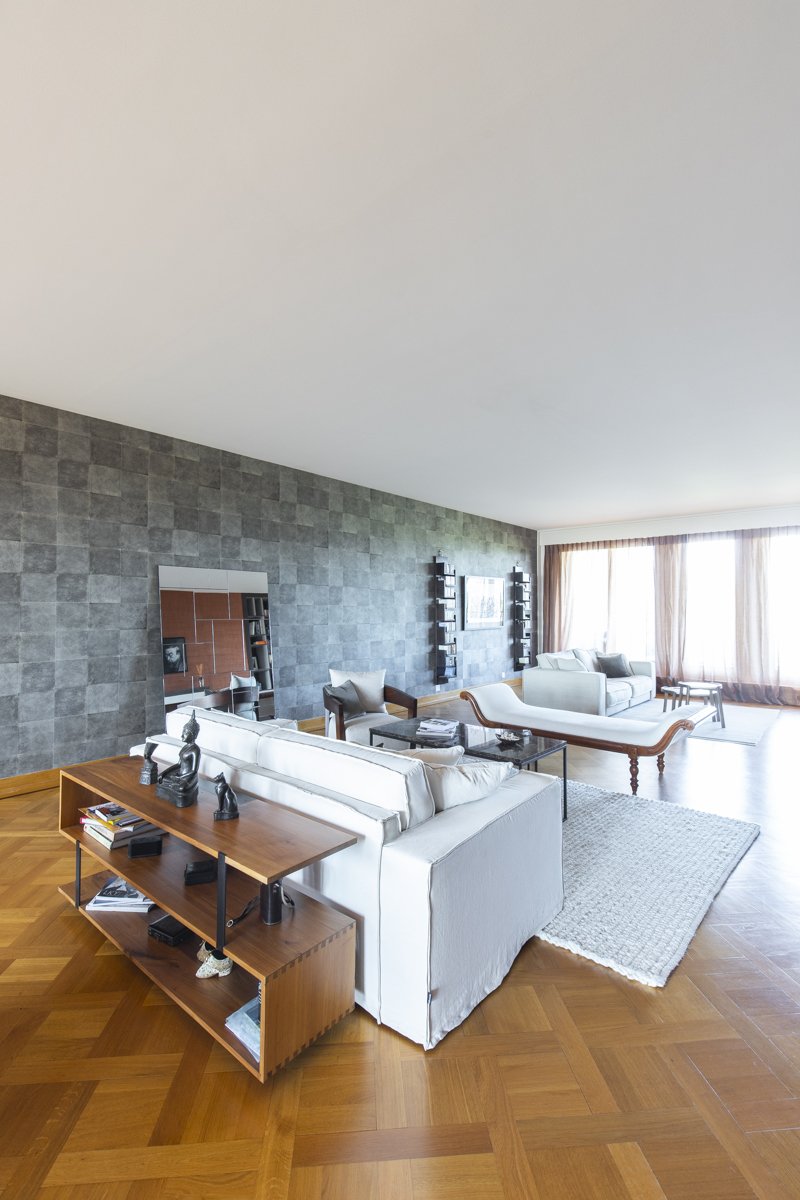 photo d’un projet d’architecte d’intérieur à Genève : appartement contemporain au Grand Saconnex